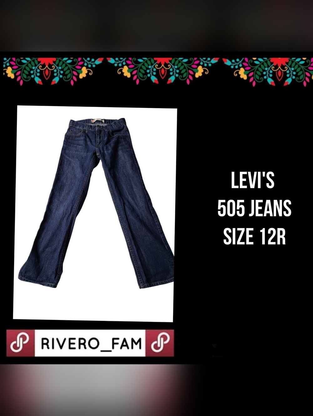 LEVI'S | 505 JEANS | STRAIGHT LEG | SIZE 12R